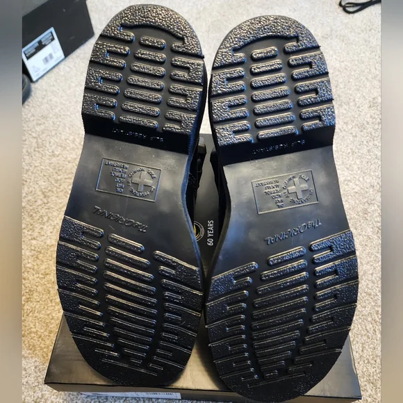 Dr. Martens WTAPS collab RARE steel toe biker Mono Black Leather Buckle Straps 8 - Picture 6 of 11